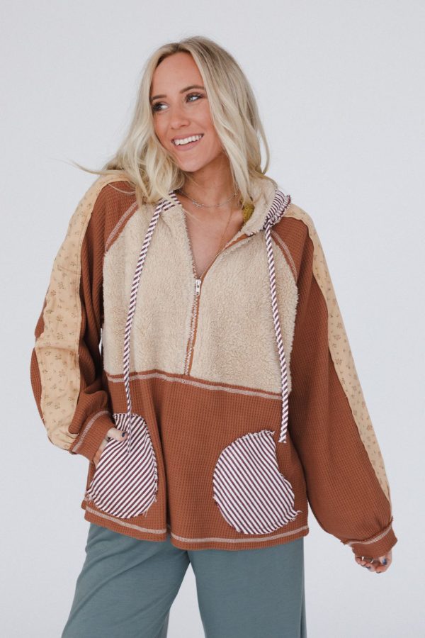 Summit Star Fleece Top - Chocolate Cheap - Image 2