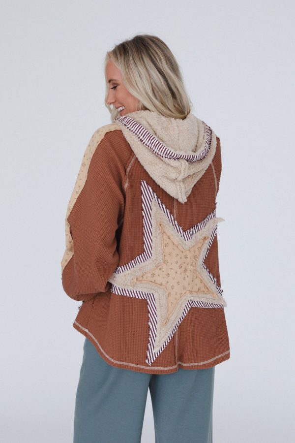 Summit Star Fleece Top - Chocolate Cheap