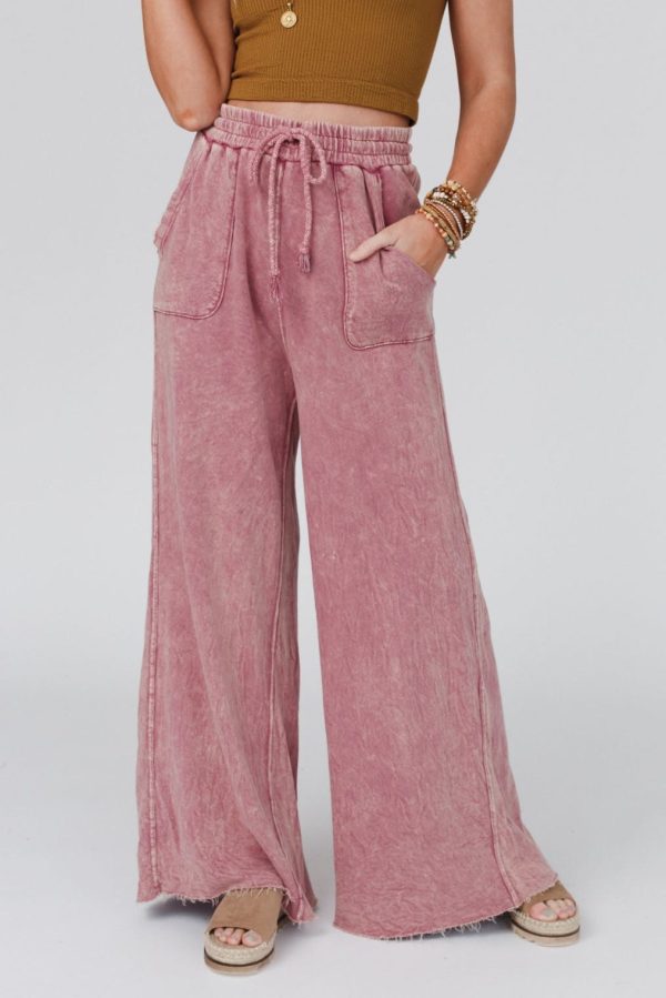 Relaxing Robin Wide Leg Pant - New Mauve Sale - Image 5