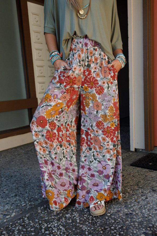 Blissful Burst Floral Pants - Purple Online - Image 3