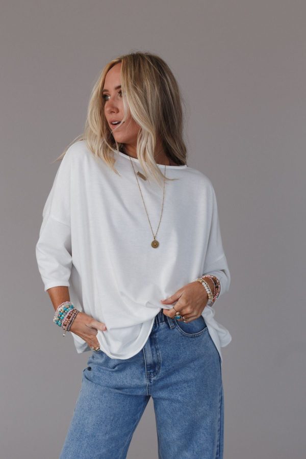 The Nest Cozy Cool Oversized Tee - Ivory Supply - Image 3