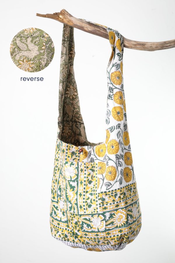 Reversible Block Print Bag For Discount