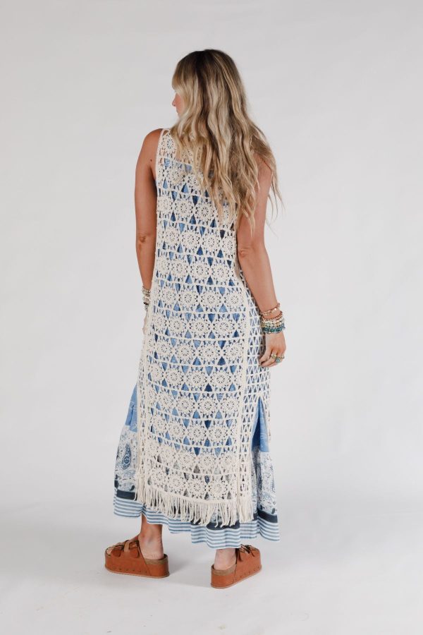 Crawford Crochet Duster - Beige Sale - Image 5