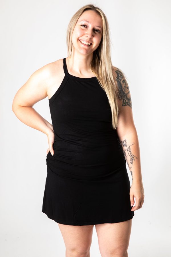 Drishti Black Cinch Tank Dress Hot on Sale
