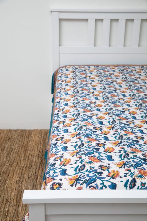 Provincial Block Print Tapestry For Sale - Image 3