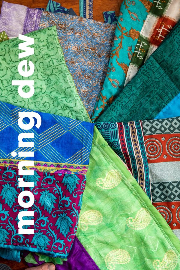 Paravi Patchwork Sari Silk Harem Pants Online - Image 3