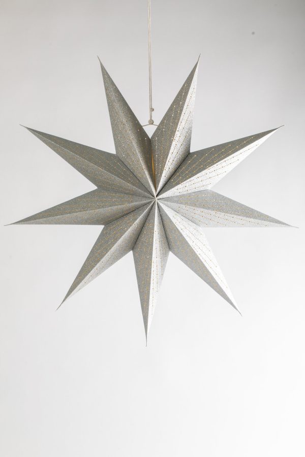 Silver Star Paper Lanterns on Sale - Image 3