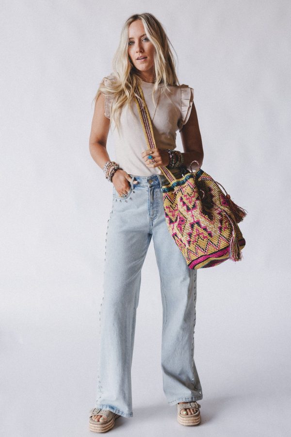 Hudson Raffia Bag - Mustard Online - Image 5