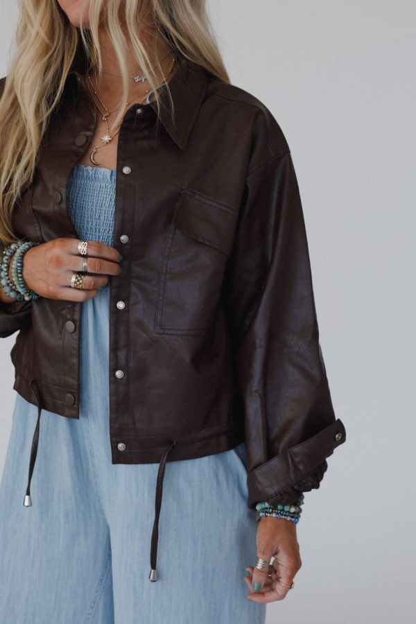 City Rebel Jacket - Brown Sale - Image 3