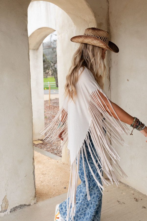 The Nest Showstopper Fringe Top - Oat Cheap - Image 5
