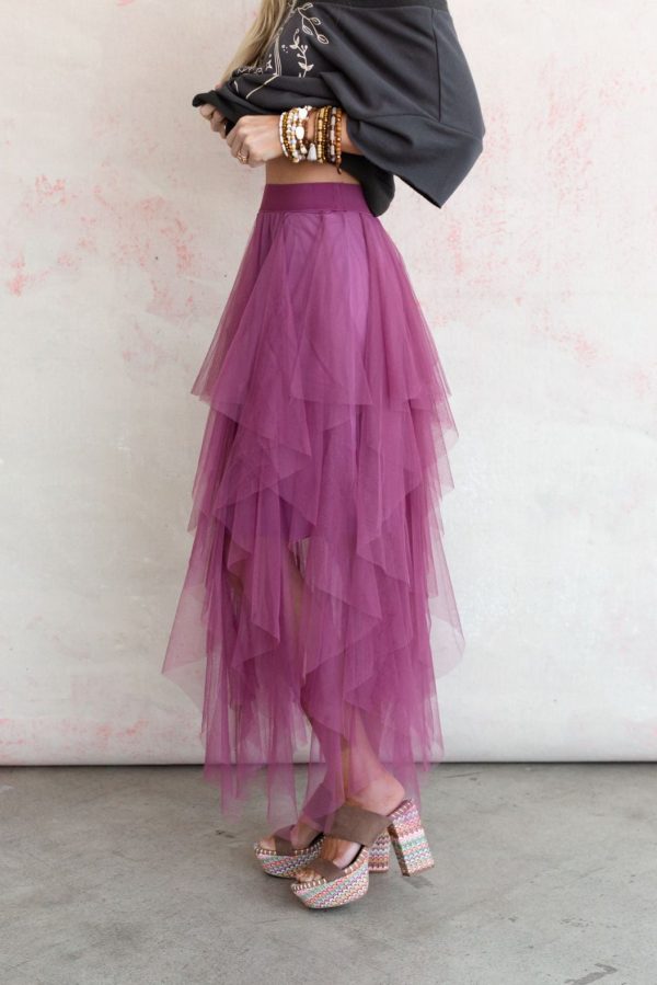 Boho Ballerina Skirt - Mauve Sale - Image 4