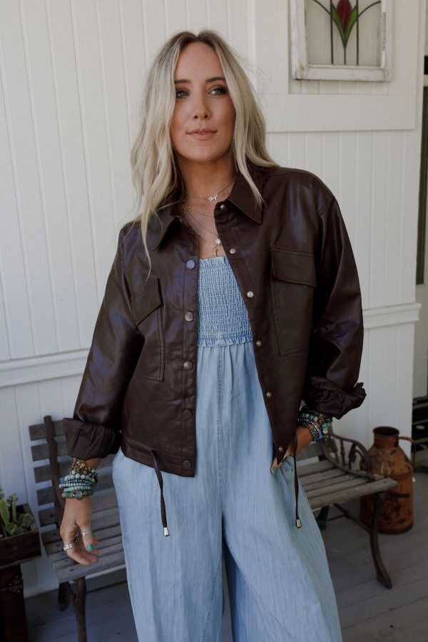 City Rebel Jacket - Brown Sale