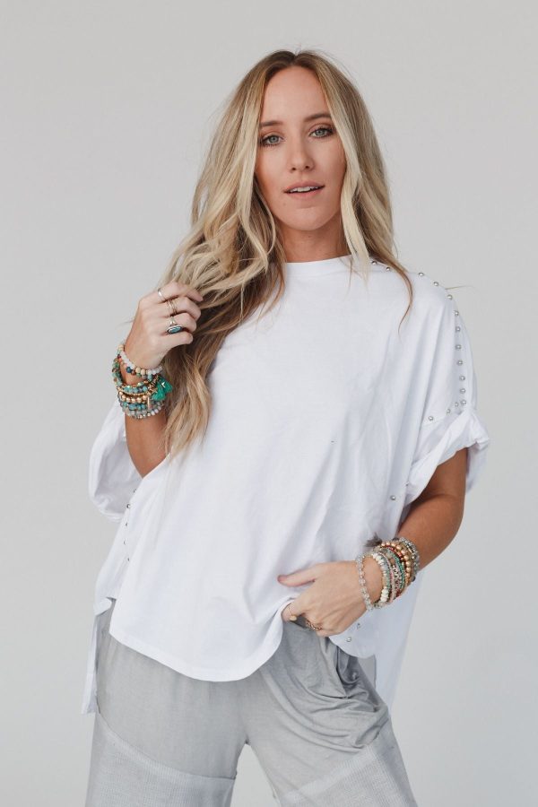 Tomcat Studded High Low Top - White Online - Image 4