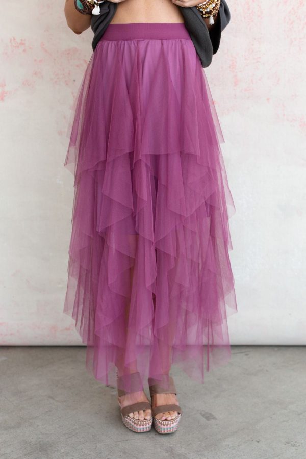 Boho Ballerina Skirt - Mauve Sale - Image 3