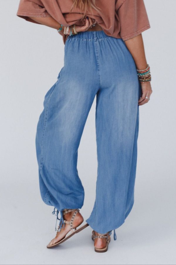 East Bay Loose Fit Cargo Jeans - Denim Online Sale - Image 5