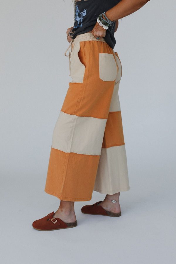Coastal Colorblock Pants - Camel For Discount - Image 5