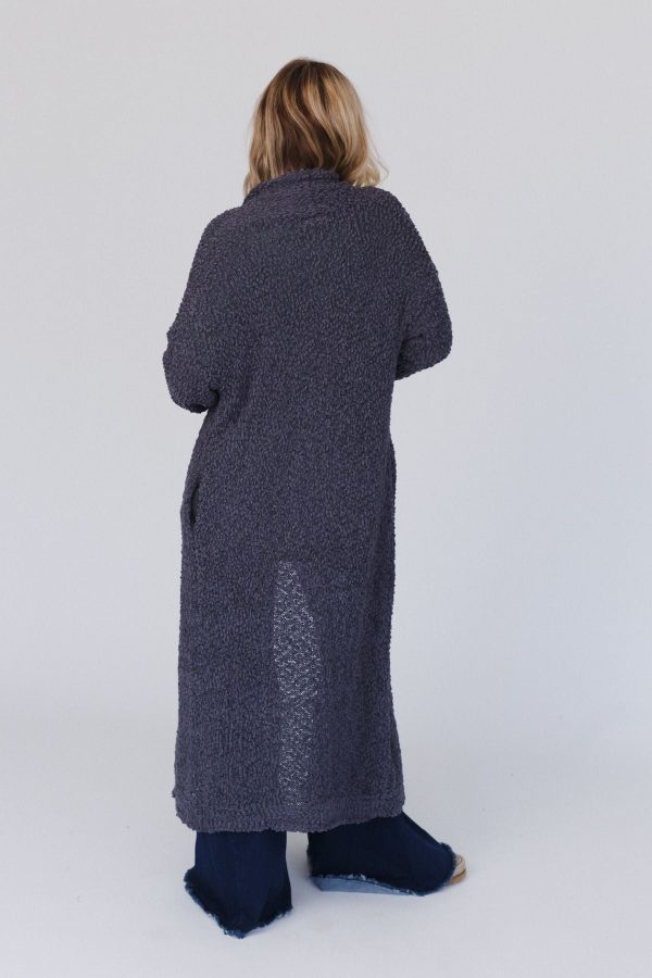 Wednesday Duster Cardigan - Charcoal For Cheap - Image 4
