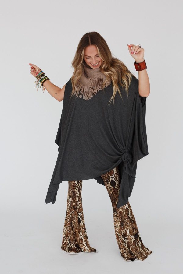 The Wren Tunic - Charcoal Online now - Image 2
