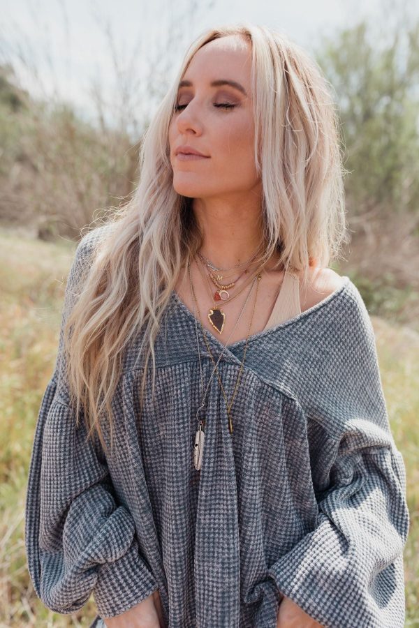 Feather Charm Pendant Necklace - Silver Online now - Image 4