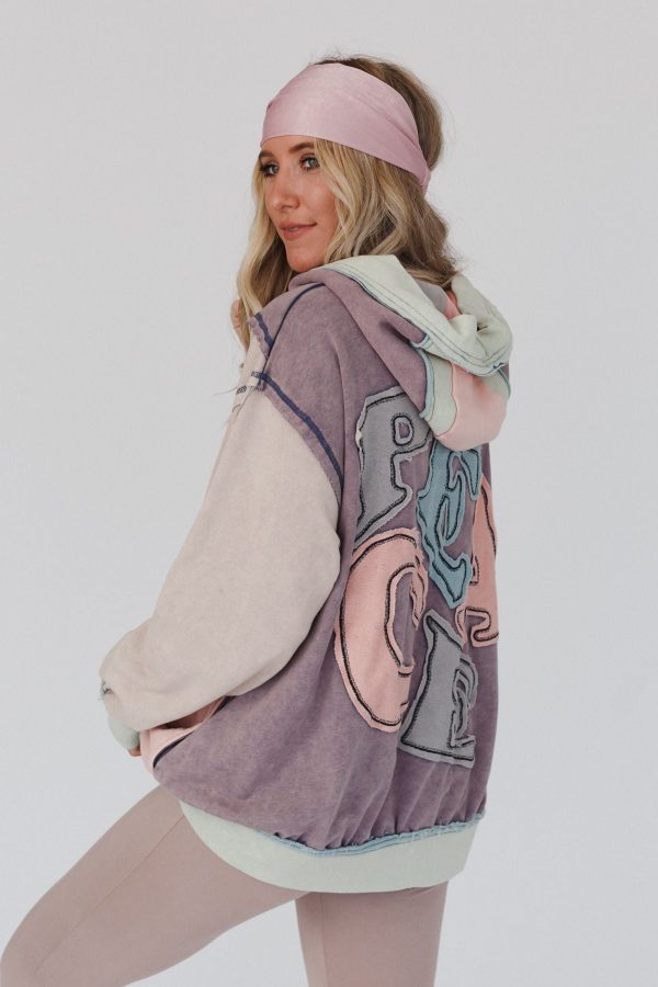 Peace Out Hoodie - Blue Supply - Image 3